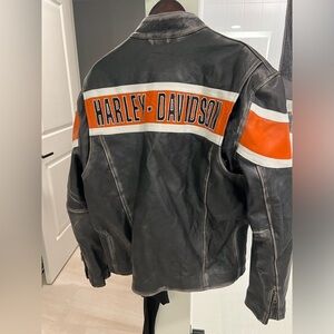 HARLEY DAVIDSON 3XL LEATHER BIKER JACKET